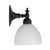Koscina Bowl Opal Glass Wall Light - Patina-5