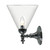 Koscina Cone Clear Glass Wall Light - Chrome