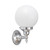 Koscina Round Opal Glass Wall Light - Chrome