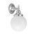 Koscina Round Opal Glass Wall Light - Chrome-1