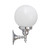 Koscina Round Opal Glass Wall Light - Chrome-4