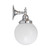 Koscina Round Opal Glass Wall Light - Chrome-5