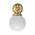 Koscina Round Opal Glass Wall Light - Polished Brass-3