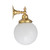 Koscina Round Opal Glass Wall Light - Polished Brass-5