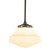 Lincoln Matt Opal Glass Rod Pendant - Patina