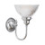 Loxton Bowl Clear Glass Wall Light - Chrome