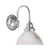 Loxton Bowl Clear Glass Wall Light - Chrome-1