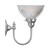 Loxton Bowl Clear Glass Wall Light - Chrome-4