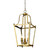 Montana 3 Light Brass Glass Lantern Pendant