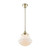 Parkville Opal Matt Glass Rod Pendant - Brass-1