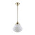 Parkville Opal Matt Glass Rod Pendant - Brass-3