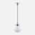 Parkville Opal Matt Glass Rod Pendant - Chrome-4