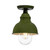Parkway IP44 Barn Under Eave Light - Olive Green