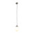 Premier Matt Opal Glass Cord Pendant - Chrome-1