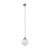 Premier Matt Opal Glass Cord Pendant - Chrome-3