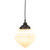 Premier Matt Opal Glass Cord Pendant - Patina