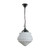 Premier Matt Opal Glass Single Chain Pendant - Chrome-1