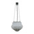 Premier Matt Opal Glass Triple Chain Pendant - Chrome-1