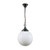 Sphere Gloss Opal Glass Chain Pendant Light - Chrome-1