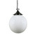 Sphere Gloss Opal Glass Chain Pendant Light - Patina