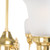 Luke 3 Light Bell Frosted Glass Uplight Pendant - Brass-8