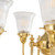 Luke 5 Light Bell Clear Glass Uplight Pendant - Brass-7