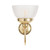 Luke Solo Bell Frosted Glass Wall Light - Brass-1