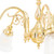 Victoriana 5 Light Bell Clear Glass Rod Pendant - Brass-6