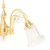 Victoriana 5 Light Bell Clear Glass Rod Pendant - Brass-7