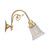 Victoriana Bell Clear Glass Solo Wall Light - Brass-2