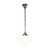 Derby Matt Opal Glass Rod Pendant - Chrome-3