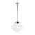 Derby Matt Opal Glass Rod Pendant - Chrome-4
