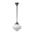 Derby Matt Opal Glass Rod Pendant - Chrome-5