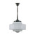 Detroit Gloss Opal Glass Rod Pendant - Chrome-2