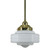 Detroit Gloss Opal Glass Rod Pendant - Polished Brass-1