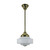 Detroit Gloss Opal Glass Rod Pendant - Polished Brass-3