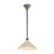 Edwardian Chrome Metal Cone Rod Pendant - White-5