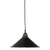 Edwardian Patina Metal Cone Cord Pendant - Black-1