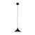 Edwardian Patina Metal Cone Cord Pendant - Black-3