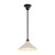 Edwardian Patina Metal Cone Rod Pendant - White-3