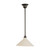 Edwardian Patina Metal Cone Rod Pendant - White-5