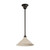 Edwardian Patina Metal Cone Rod Pendant - White-7