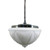Empire Matt Opal Glass Rod Pendant - Chrome