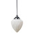 Empire Matt Opal Glass Rod Pendant - Chrome-1