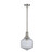 Jefferson Clear Glass Rod Pendant Light - Brushed Nickel-3