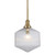 Jefferson Clear Glass Rod Pendant Light - Satin Brass