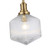 Jefferson Clear Glass Rod Pendant Light - Satin Brass-5