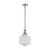 Jefferson Opal Glass Rod Pendant Light - Chrome-3