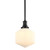 Jefferson Opal Glass Rod Pendant Light - Matt Black-1