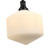 Jefferson Opal Glass Rod Pendant Light - Matt Black-4
